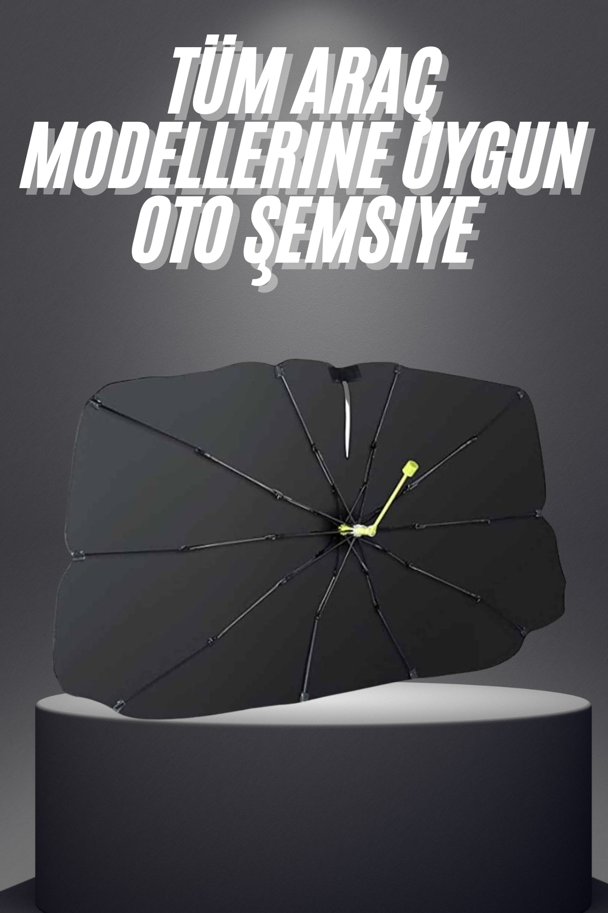 11-198 Yeni Nesil Tüm Araç Modellerine Uygun Oto Şemsiye Katlanabilir UV Işınlarına Karşı - vipsepet - Görsel 1