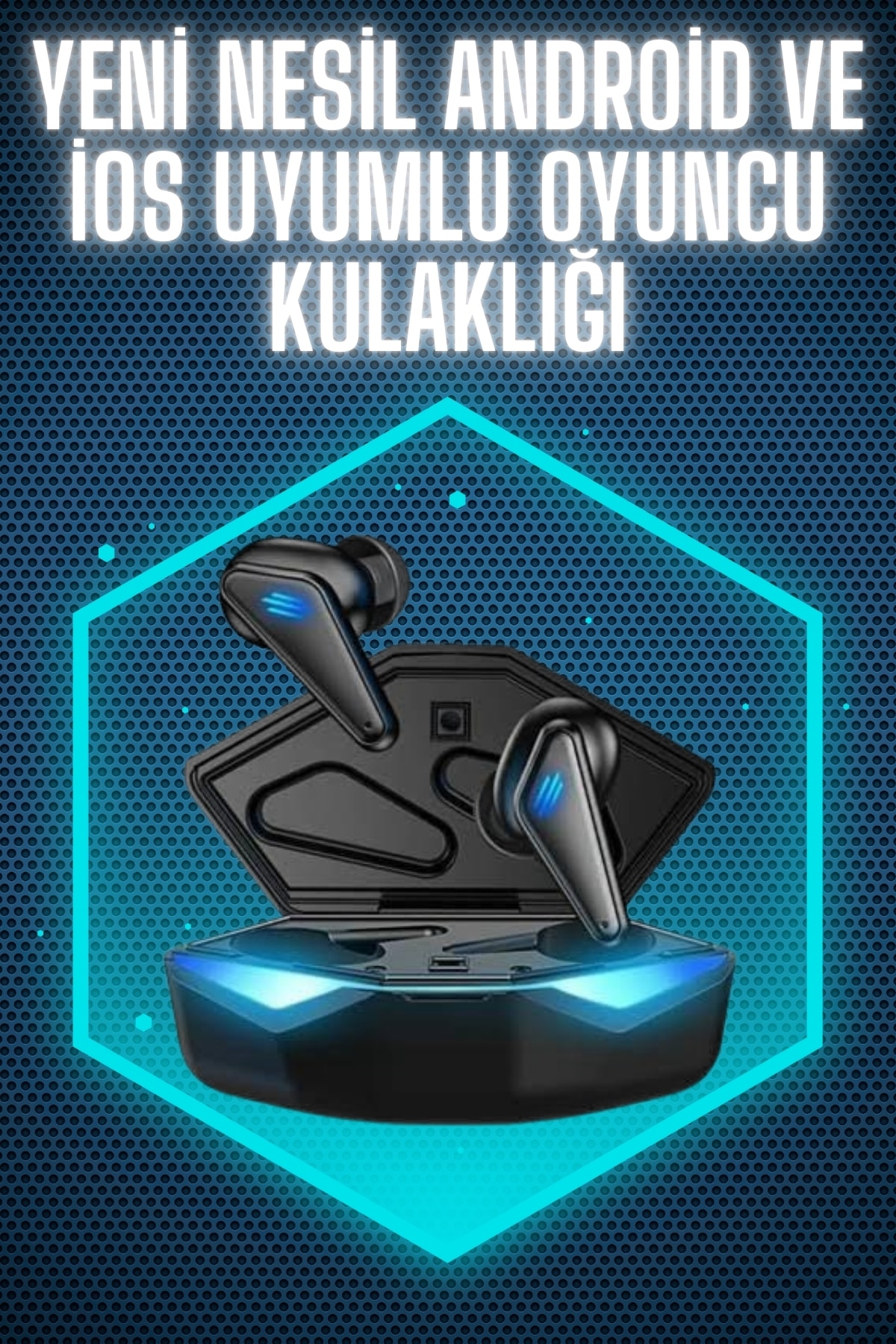 11-20 Wireless Gaming Kulaklık Mikrofonlu Bluetooth Oyuncu Kulaklığı - Vipsepet - Görsel 1