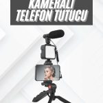 Telefon Tutucu Mikrofonlu Işıklı Youtuber Video Kayıt - vipsepet