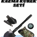 Çelik Katlanır Fonksiyonel Kamp Kazma Kürek Ve Kesme Aleti Seti Küçük Kazma Kürek Seti - Vipsepet