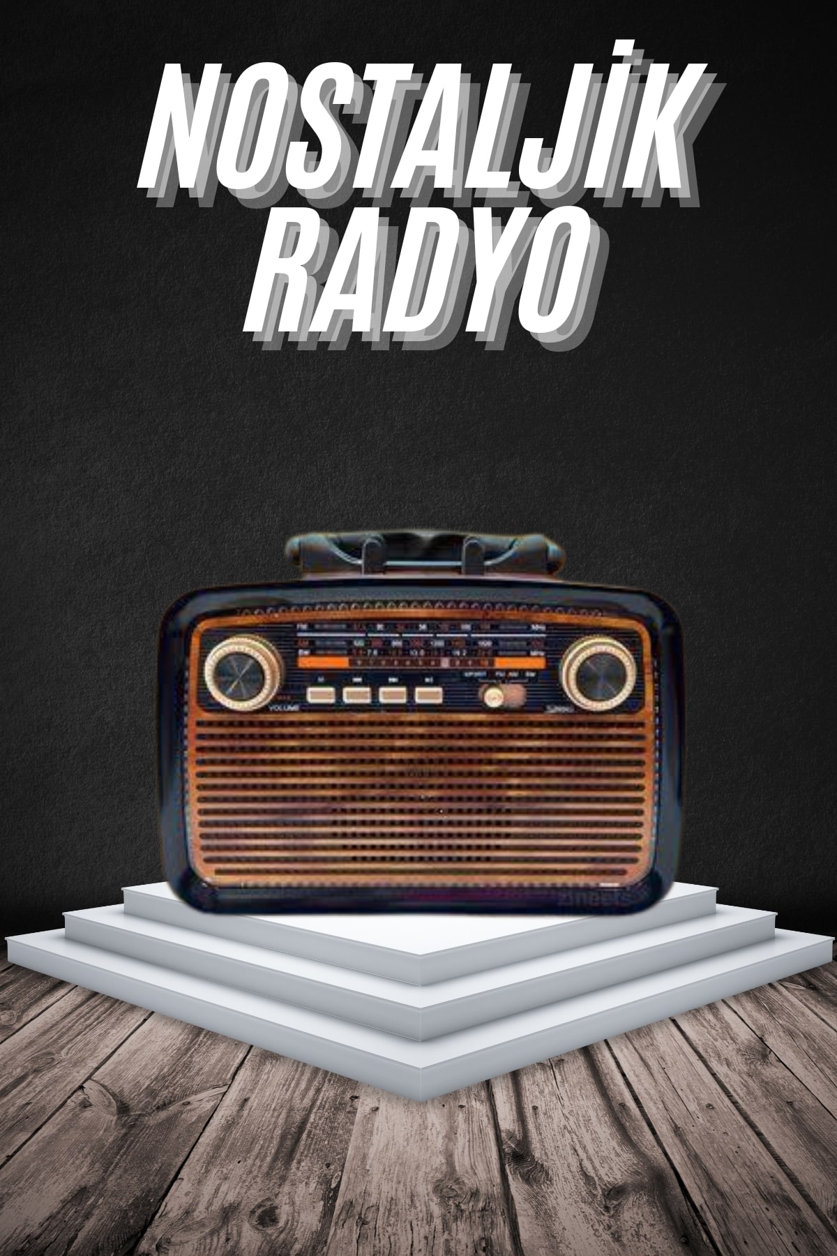 11-57 Eskitme Nostalji Tasarımlı Bluetoothlu Nostalji Radyo Ahşap Nostaljik Görünümlü - Vipsepet - Görsel 1