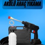 Akülü Oto Araç Yıkama Yüksek Basınçlı Araba Yıkama Makinesi Şarjlı - Vipsepet