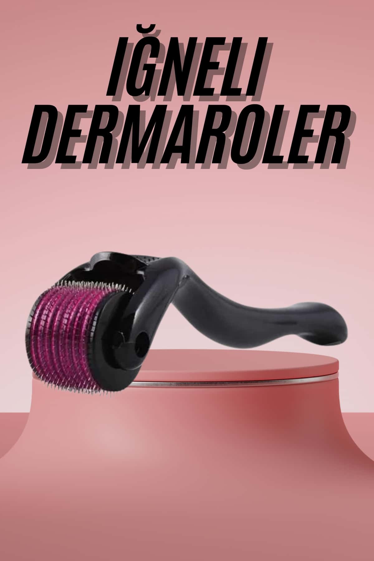 11-61 Derma Roller Titanyum Uçlu 540 İğneli 1 Mm Saç Sakal Çıkarma Ve Cilt Bakım Masaj Aleti - Vipsepet - Görsel 1