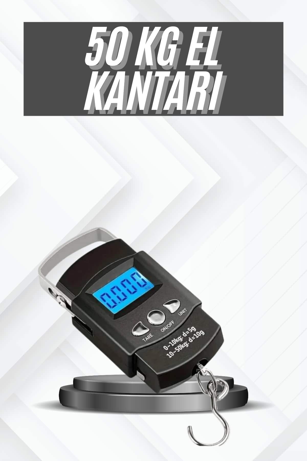11-81 Profesyonel El Terazisi El Kantarı 50 Kg Dijital Göstergeli Tartı - Vipsepet - Görsel 1