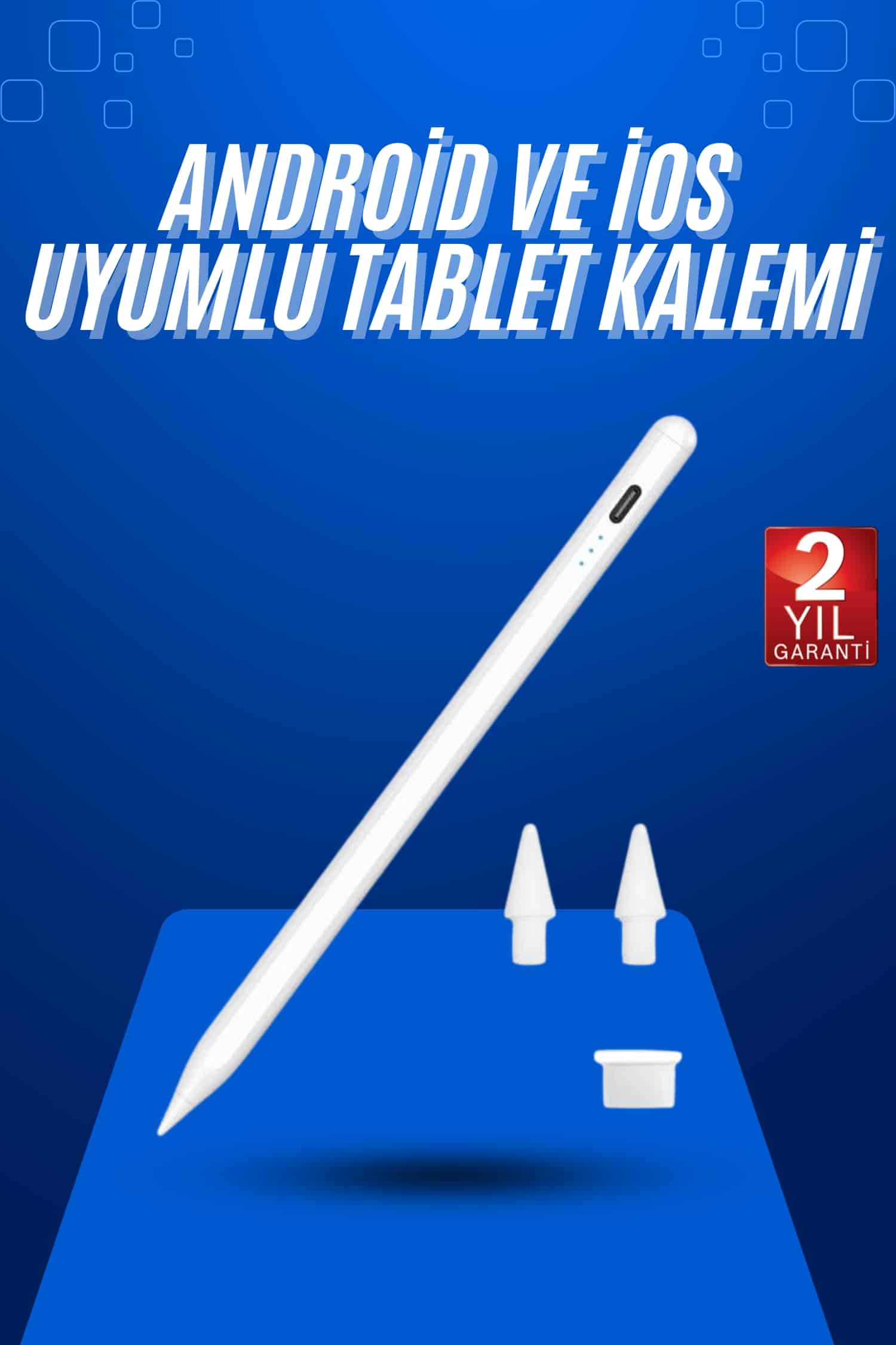 11-89 Dokunmatik Kalem Tablet Kalemi Çizim Stylus Kalem Yedek Uçlu - Vipsepet - Görsel 1