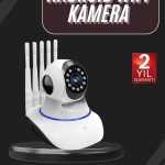 LED Aydınlatmalı 5 Antenli Motorlu 1080P Wifi Kamera Sensörlü - Vipsepet
