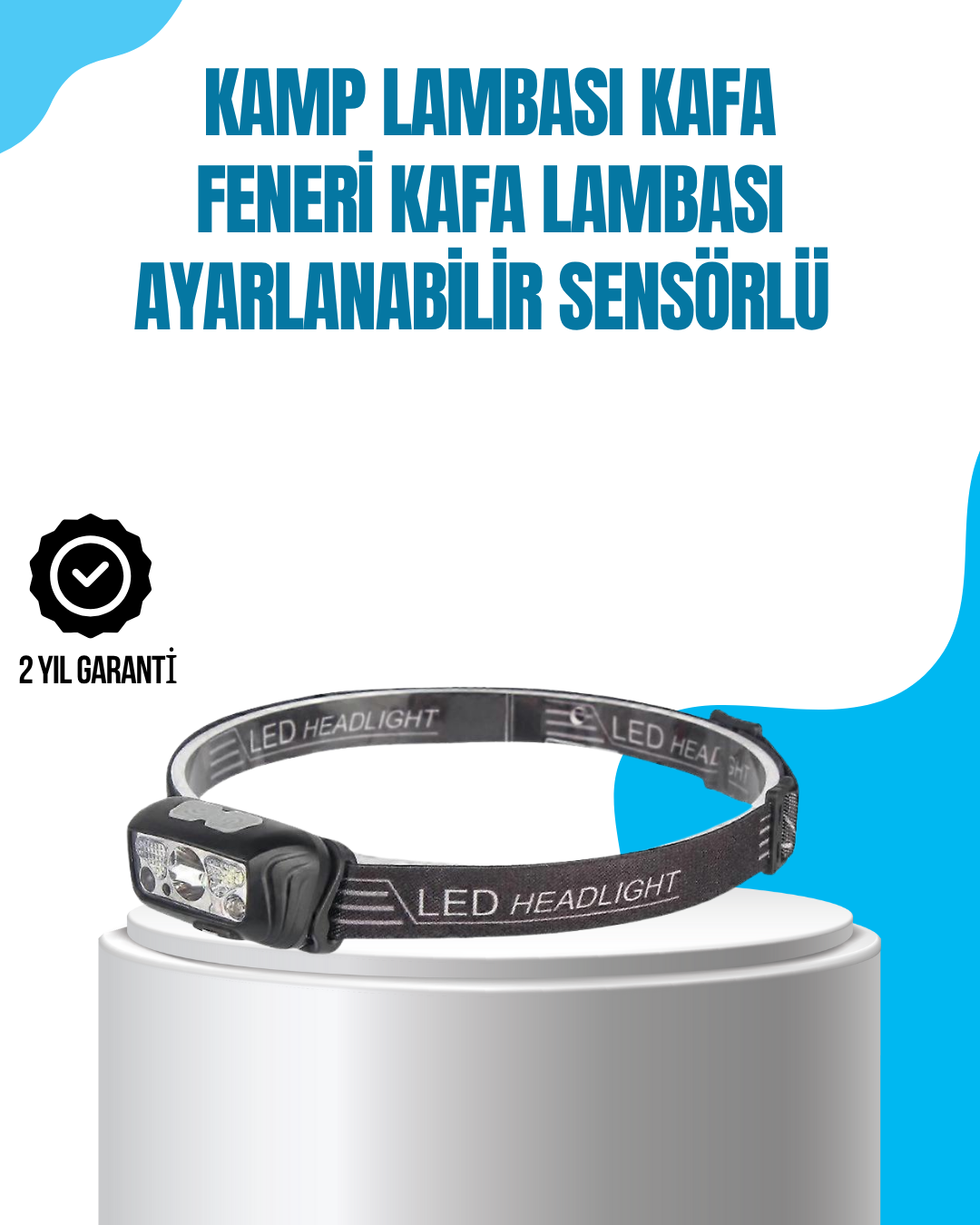 11-parca-sebze-meyve-dograyici-1 Kamp Lambası Kafa Feneri Kafa Lambası Ayarlanabilir Sensörlü Şarjlı - Vipsepet - Görsel 1
