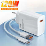 120W Turbo Saniye Göstergeli Hızlı Şarj Aleti Adaptör Kablo Set (MARKASİZ) ( Vipsepet )