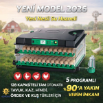 FX-128 Model Tam Otomatik Kuluçka Makinesi – Çift Katlı, Çift Güç Sistemli, Su Hazneli Yeni Nesil İnkübatör ( Vipsepet )