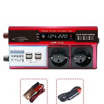 12V 2000W Modifiye Sinus İnverter Araç ve Güneş Enerjisi Uyumlu, Çift USB, Çift Priz ve Çakmaklık ( Vipsepet )