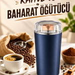 Otomatik Kahve ve Baharat Öğütücü Kolay Ve Taşınabilir Paslanmaz Çelik - Vipsepet