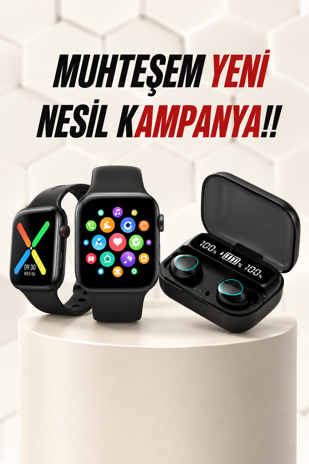 14ae4672-dd4e-46c2-a244-1b47412bcc97 Kaliteli Akıllı Saat ve Kaliteli Bluetooth Kulaklık ANC Özelliği Uzun Pil Ömrü - vipsepet - Görsel 1