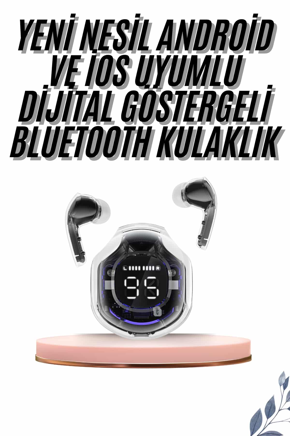 16-12 2025 Model Kablosuz Bluetooth Kulaklık ANC ENC Destekli HİFİ Stereo - vipsepet - Görsel 1