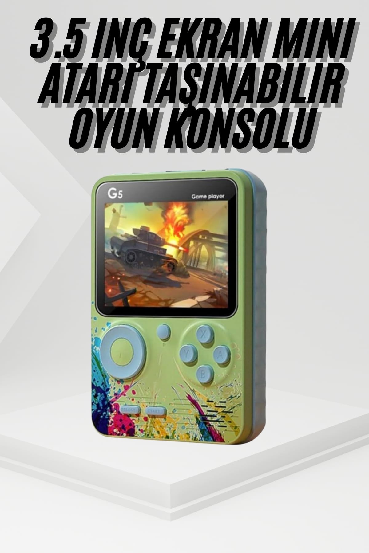 16-15 Game Box Oyun Konsolu 500 Retro Oyunlu Mini Taşınabilir 3 İnç - Vipsepet - Görsel 1