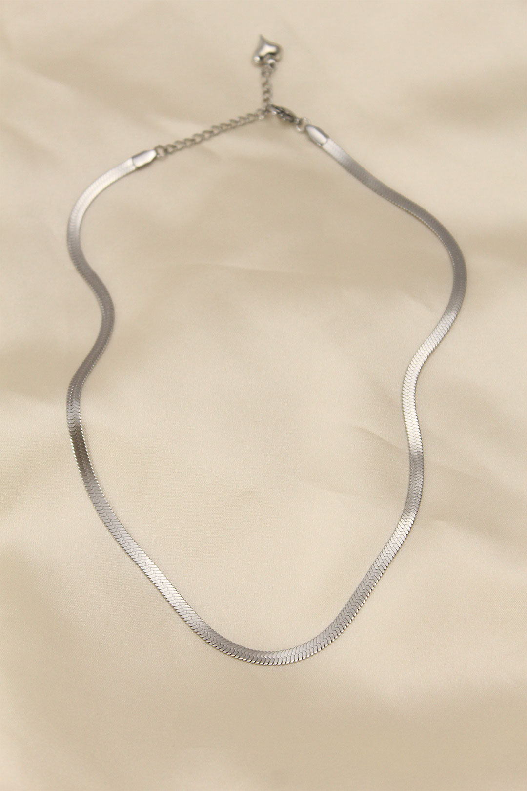 1637153388-bko5903-1 316L Çelik Silver Renk 45 cm İtalyan Zincir Model Kadın Kolye - Vipsepet - Görsel 1