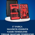 17 Parça Manikür Seti Taşınabilir Özel Çantalı El ve Ayak Bakımı Tırnak Batığı Temizleme - Vipsepet