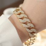 Vip Seri Pirinç Ortası Zirkon Taşlı Gold Renk Gurmet Bileklik - Vipsepet