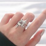 Yıldız Model Silver Renk Ayarlanabilir Yüzük - Vipsepet