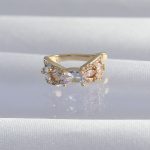 Pirinç Gold Renk Zirkon Taş Kaplama Earcuff Küpe - Vipsepet