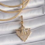 Pirinç Gold Renk Zirkon Taşlı Çapa Model Ajda Charm - Vipsepet