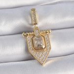 Pirinç Gold Renk Baget Zirkon Taşlı Ajda Charm - Vipsepet