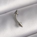 316L Çelik Gümüş Renk Çivi Model Piercing - Vipsepet