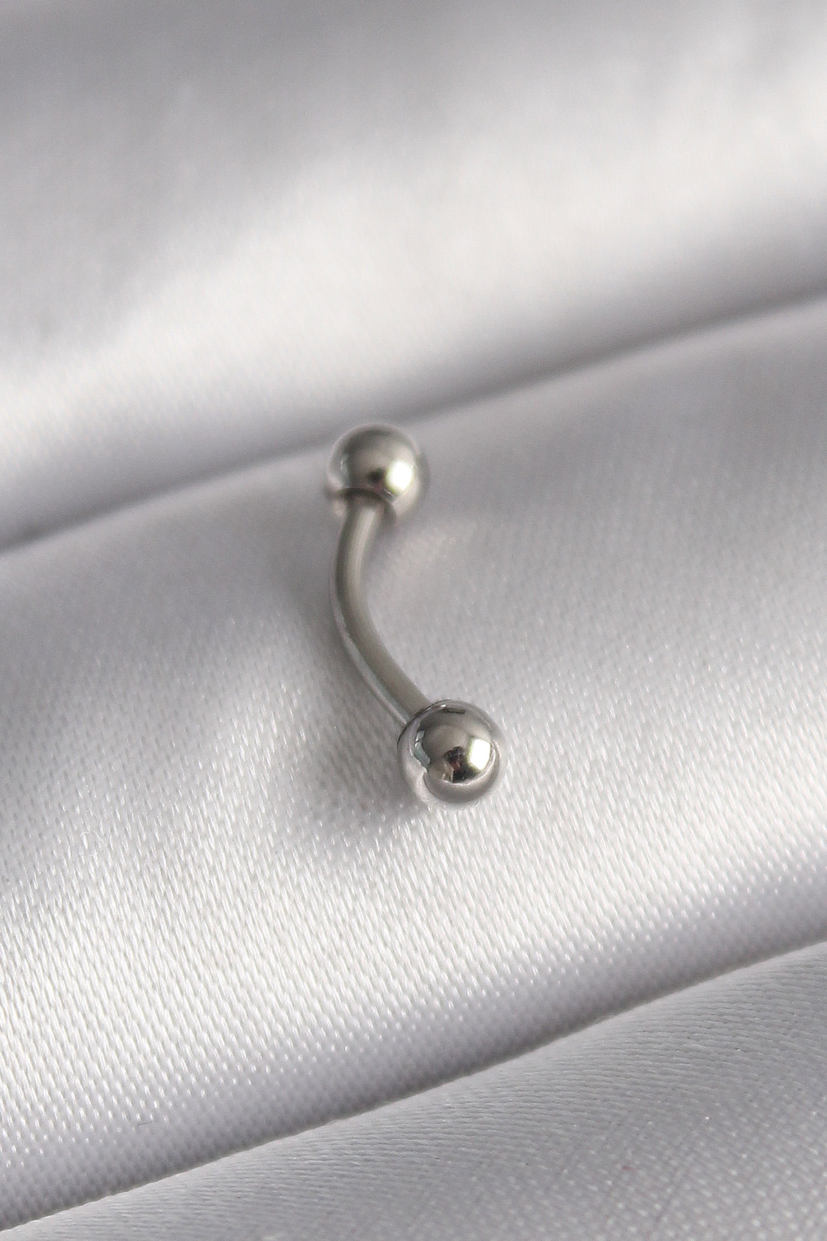 1732287444-pr1363 316L Çelik Gümüş Renk Topçuk Model Piercing - Vipsepet - Görsel 1