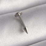 316L Çelik Gümüş Renk Çivi Model Piercing - Vipsepet