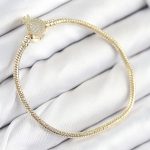 Pirinç Charm Zirkon Taşlı Taç Model Gold Renk Kadın Bileklik - Vipsepet
