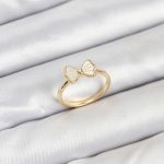 Pirinç Gold Renk Fiyonk Model Kadın Yüzük - Vipsepet