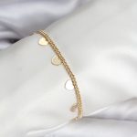 14K Gold Renk Kaplama Kalpli Model CM Kadın Bileklik - Vipsepet