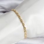 14K Gold Renk Kaplama Zincir Model Kadın CM Bileklik - Vipsepet