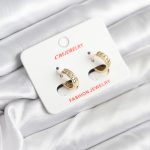14K Gold Renk Kaplama CM Kadın Küpe - Vipsepet