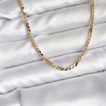 14K Gold Renk Kaplama Ezme Yılan Zincir Model CM Kadın Kolye - Vipsepet