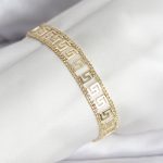 316L Çelik Gold Renk Labirent Model Kadın Bileklik - Vipsepet