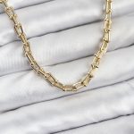 Gold Renk Pirinç Tifani Model Kadın Kolye - Vipsepet