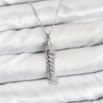 316L Çelik Zincir Gümüş Renk Balık Model Zirkon Taşlı Kadın Kolye - Vipsepet