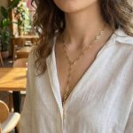 Pirinç Gold Renk Yıldızlı Kadın Y Kolye - Vipsepet