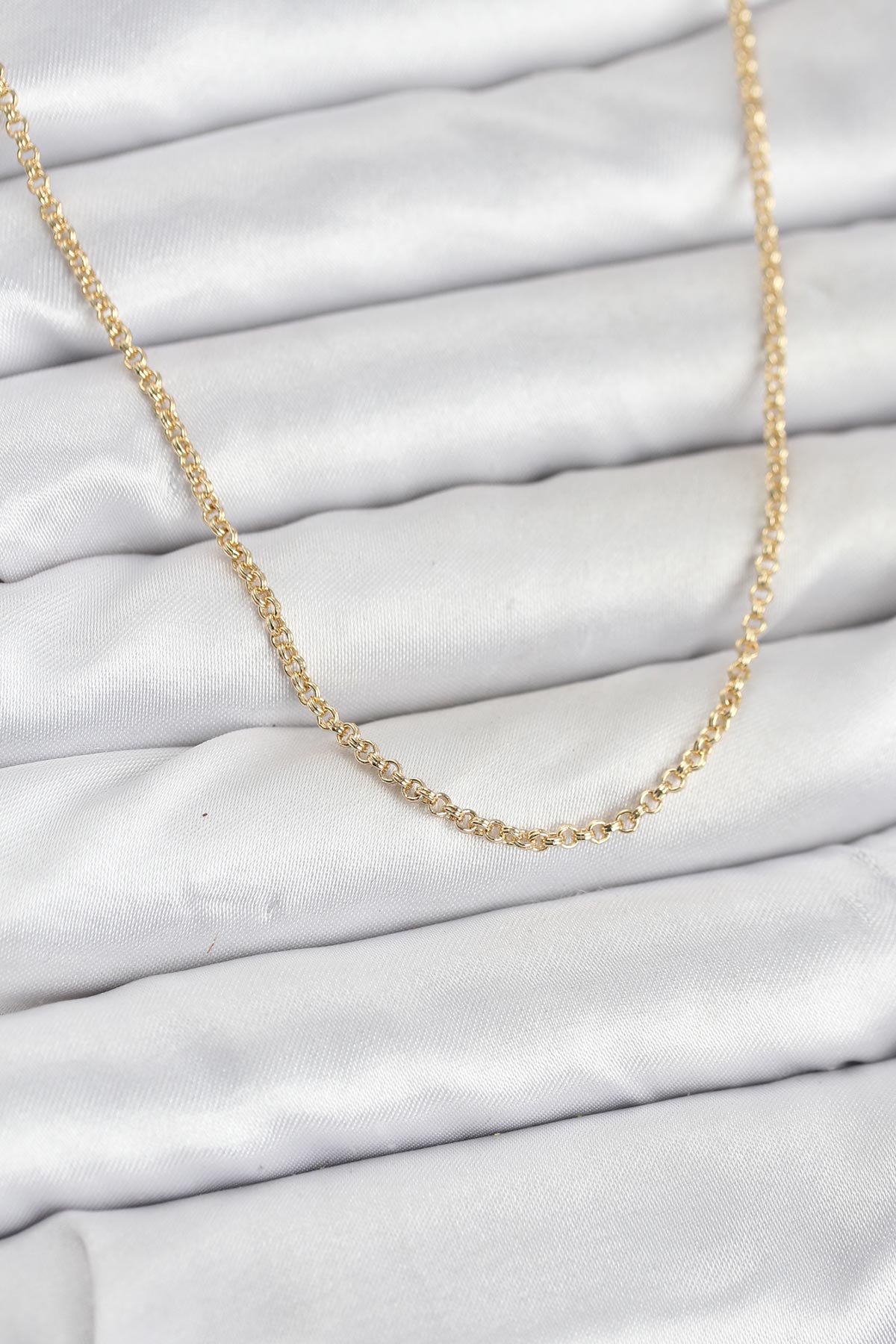 1770128204-bko10930 CM 14K Gold Renk Halka Model 60 cm Kadın Kolye - Vipsepet - Görsel 1