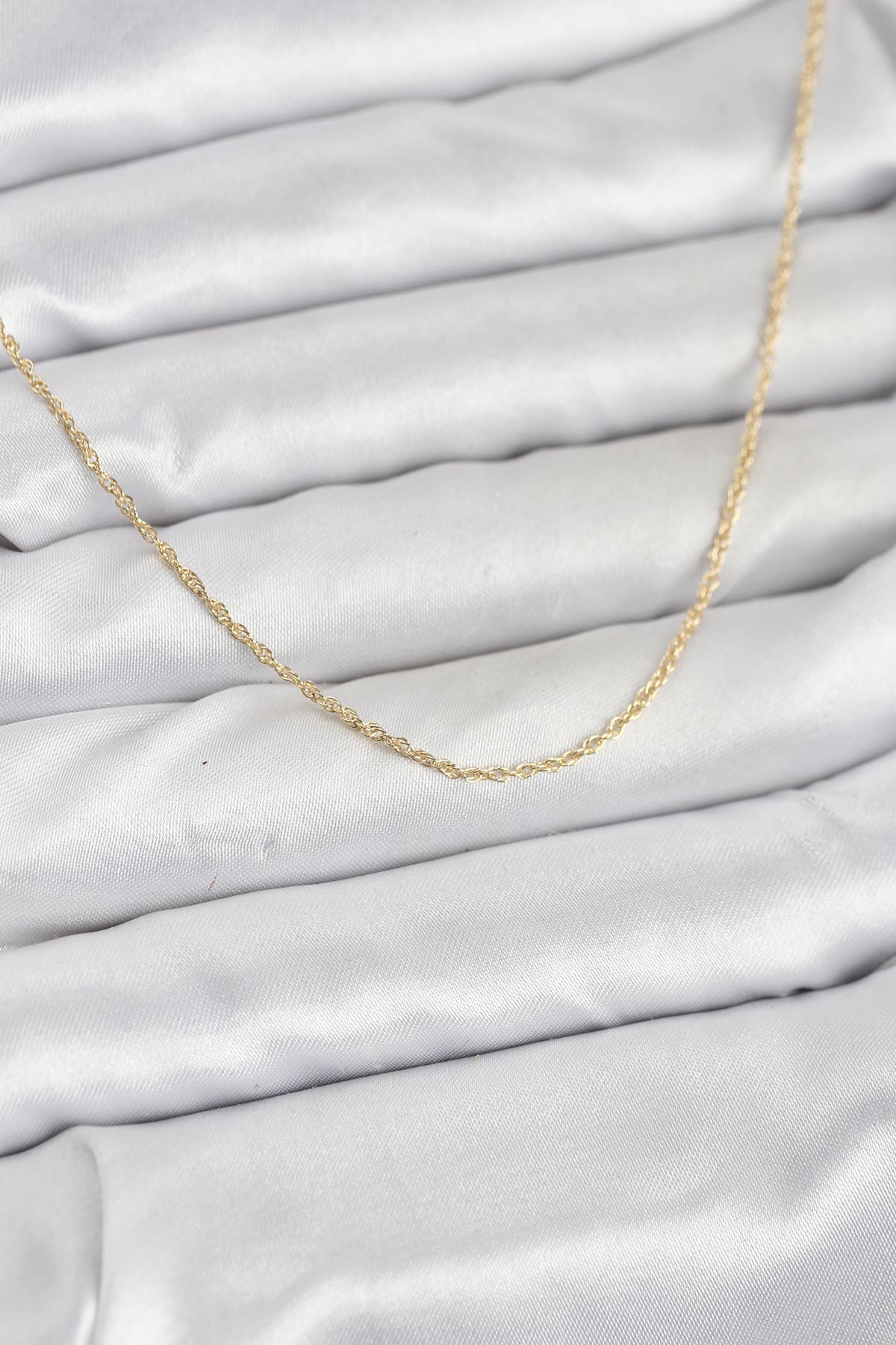 1770128239-bko10932 CM 14K Gold Renk Burgu Model 60 cm Kadın Kolye - Vipsepet - Görsel 1