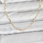 CM 14K Gold Renk Lazerli Zincir Model 60 cm Kadın Kolye - Vipsepet