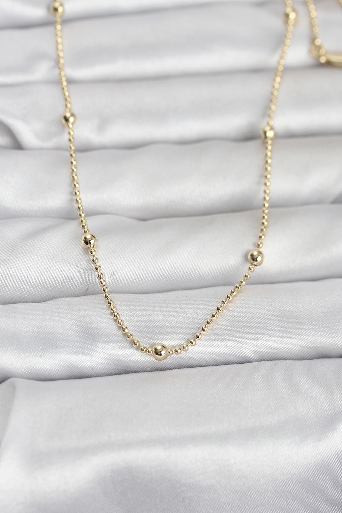 1770128548-bko10960 CM 14K Gold Renk Top Zincir 60 cm Kadın Kolye - Vipsepet - Görsel 1