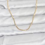 CM 14K Gold Renk Lazer Puntalı Model 60 cm Kadın Kolye - Vipsepet