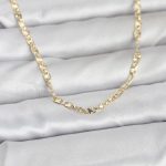 CM 14K Gold Renk Lazer Zincirli Model 60 cm Kadın Kolye - Vipsepet