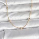 CM 14K Gold Renk Damla Topçuk Model Zincirli 60 cm Kadın Kolye - Vipsepet