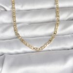 CM 14K Gold Renk Lazer Kesim Zincirli Model 60 cm Kadın Kolye - Vipsepet