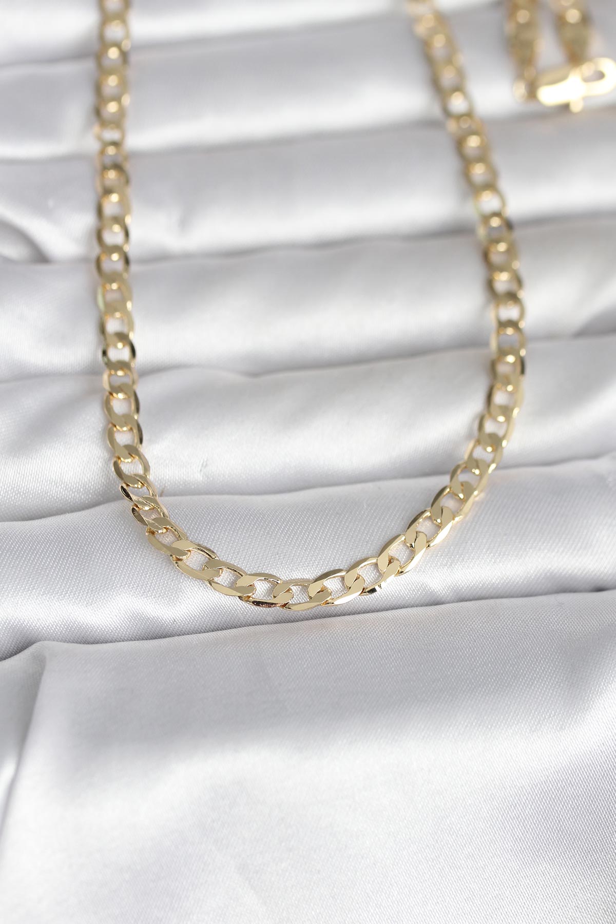 1770129054-bko10991 CM 14K Gold Renk Kalın Zincir Model 60 cm Kadın Kolye - Vipsepet - Görsel 1