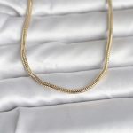CM 14K Gold Renk Yılan Zincir Model 60 cm Kadın Kolye - Vipsepet