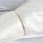 CM 14K Gold Renk Yassı Zincir Model Kadın Bileklik - Vipsepet