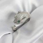 Jaguar Model Gümüş Renk Zirkon Taşlı Kadın Yüzük - Vipsepet